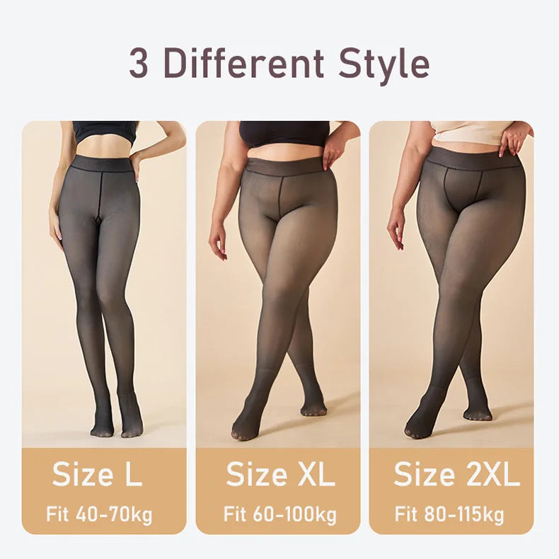 Meia Calça Térmica Ultra quente Plus size (XL - 2XL) - Conforto e Estilo nos dias frios